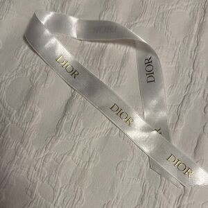 Dior Satin Ribbon with Gold Logo